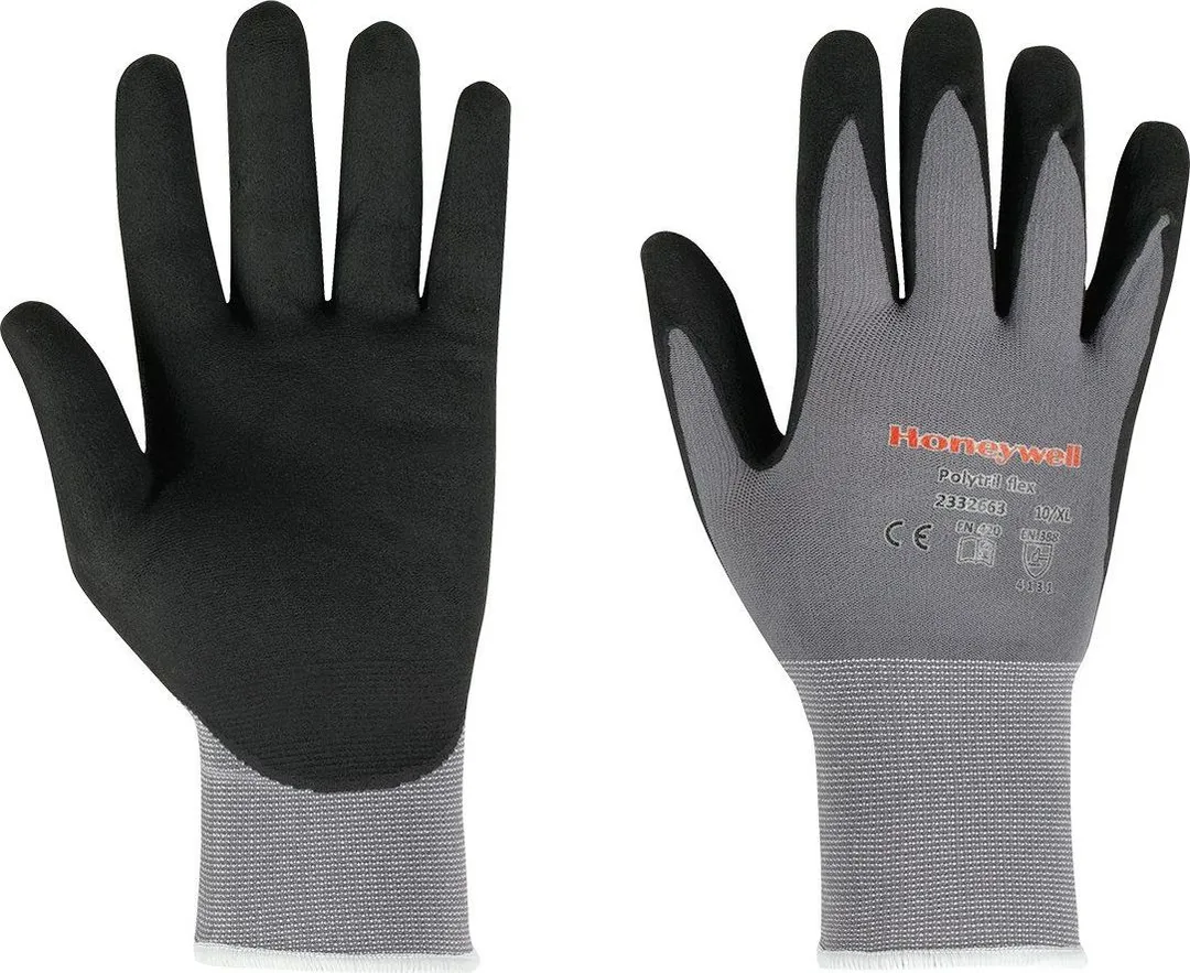 Manusi cu imersie nitril, Honeywell, Polytril Flex Fine, marimea 6