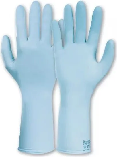 Manusi din nitril Honeywell Dermatril L 741, nepudrate, albastre, marimea L, 100 buc