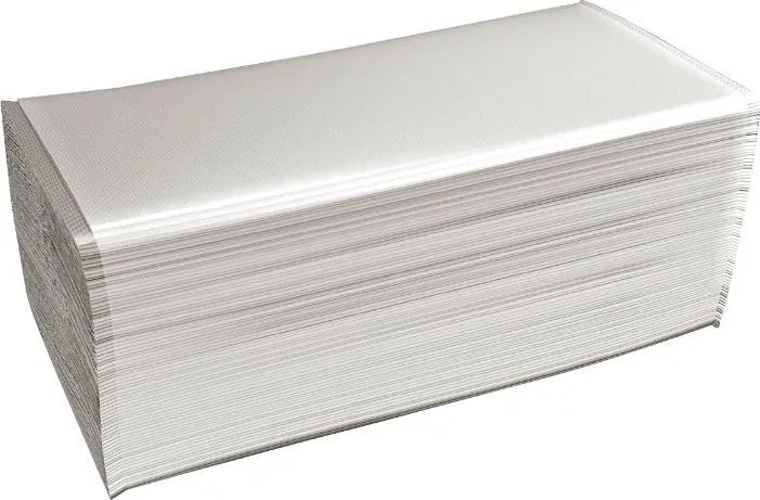 Rezerva prosoape pliate V, 1 strat, 25x23 cm, 250 bucati/pachet, 20 pachete/bax (HX000712bax)