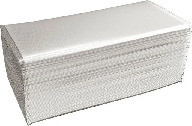 Rezerva prosoape pliate V, 1 strat, 25x23 cm, 250 bucati/pachet, 20 pachete/bax (HX000712bax)