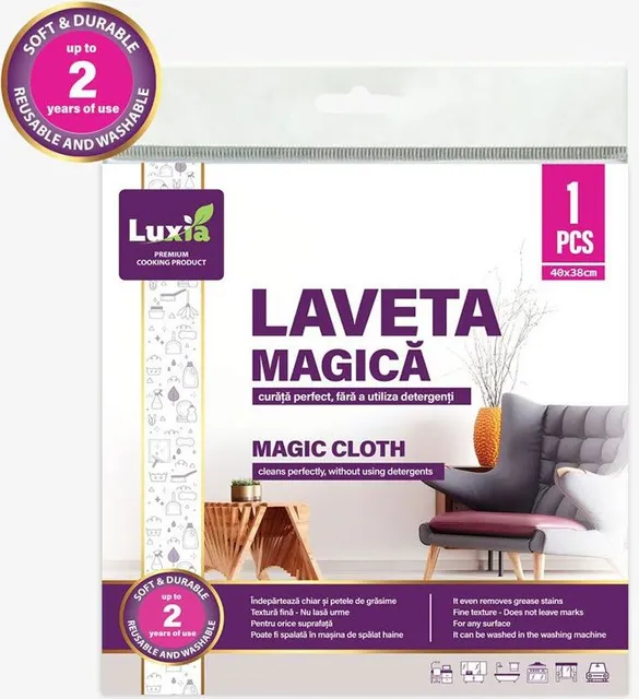 Laveta Magica Luxia, 40x38cm, 1 bucata