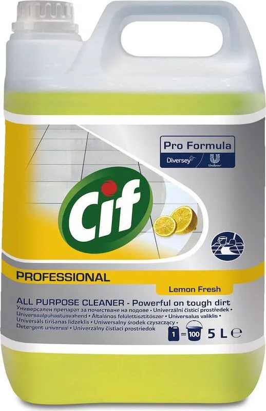 Detergent universal diverse suprafete Cif Lemon Fresh, 5L