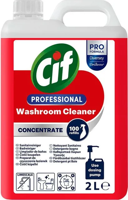Detergent profesional concentrat Cif ProFormula, pentru baie, 2L