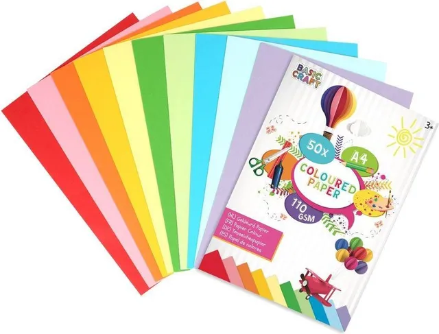Set carton color Creative Craft, 110 gr, 50 file