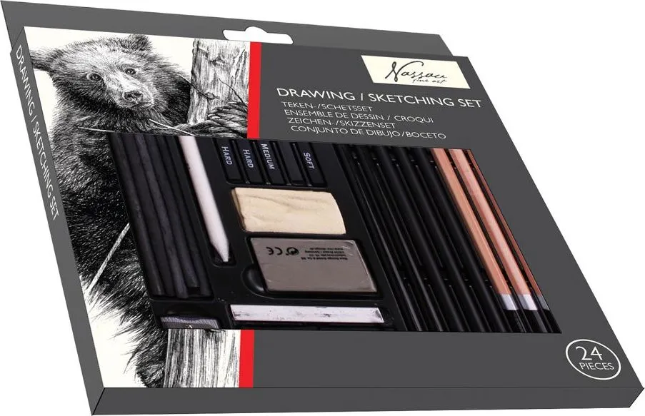 Set pentru desen si schite Creative Craft, 24 piese