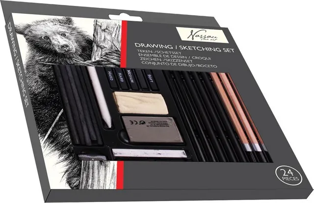 Set pentru desen si schite Creative Craft, 24 piese