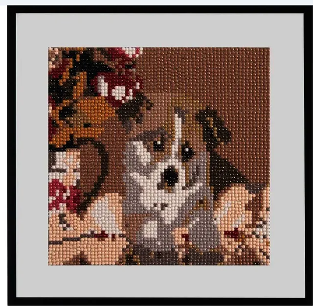 Pictura diamant Creative Craft, model caine, 20x20 cm