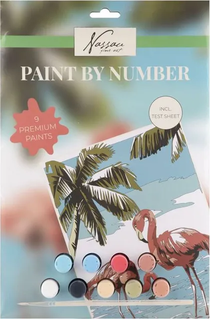 Set pictura pe numere Creative Craft, model flamingo