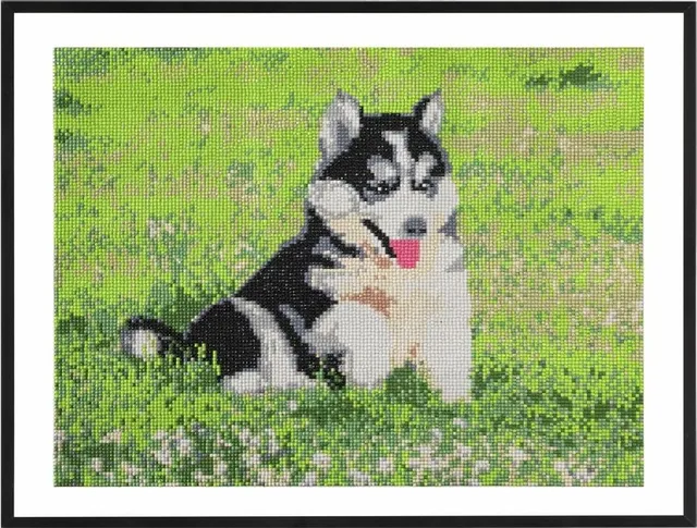 Pictura diamant Creative Craft, model caine, 40x50 cm