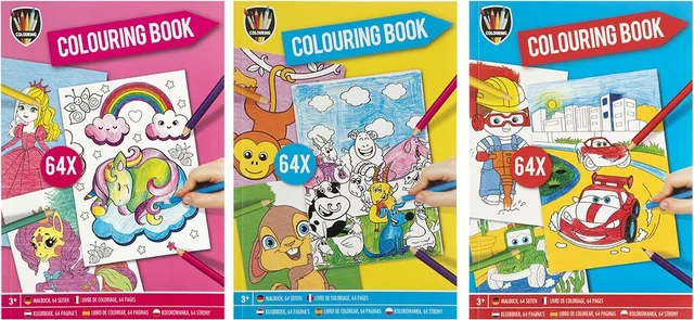 Carte de colorat A4, 64 file