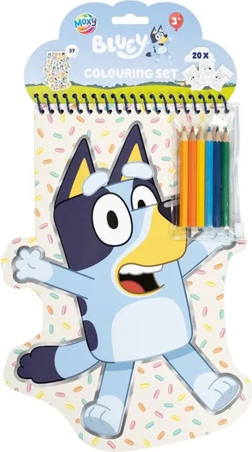 Carte de colorat Bluey Creative Craft, 20 pagini, format modelat
