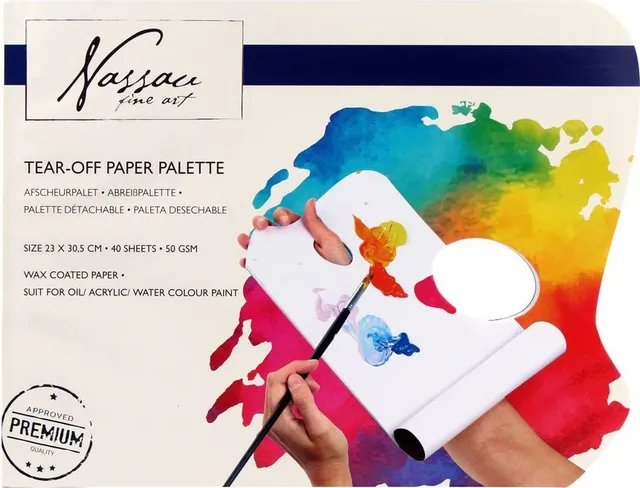 Paleta pentru amestec culori Creative Craft, 40 coli, 23x30 cm, 50g/mp