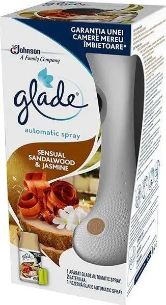 Odorizant automat Glade, Automatic, cu rezerva Sandalwood 269 ml