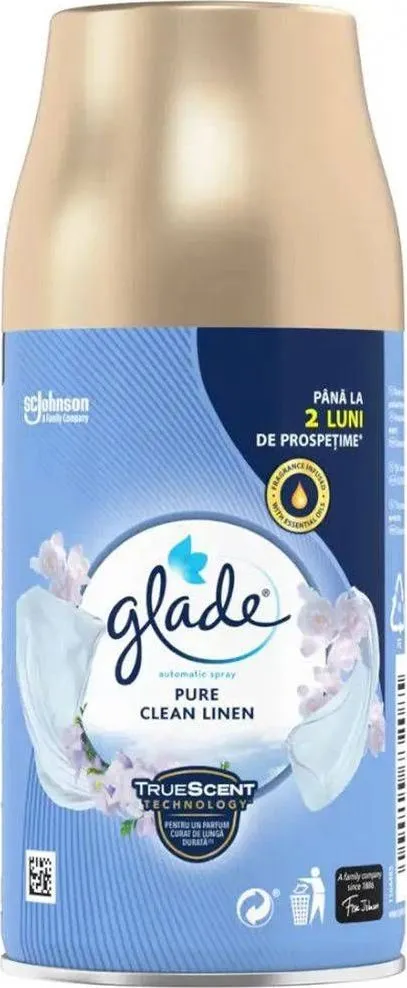 Rezerva odorizant de camera, Glade Automatic Spray Clean Linen, 269 ml