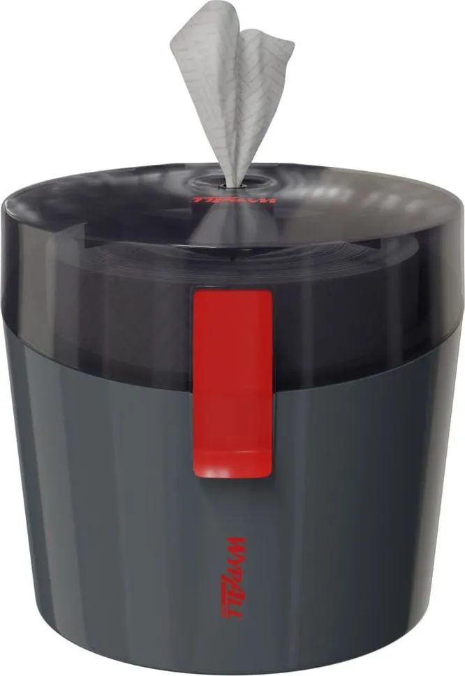 Dispenser lavete Kimberly-Clark WyPall Reach PLUS, negru, compatibil cu rolele WypAll