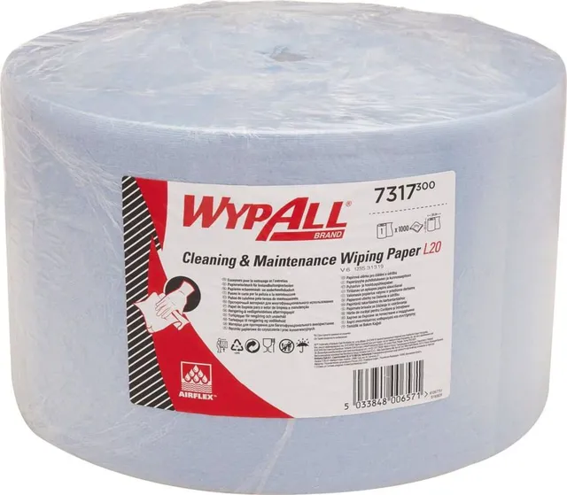 Laveta Wypall X20, 2 straturi, albastra, 38x23.5 cm, 1000 portii