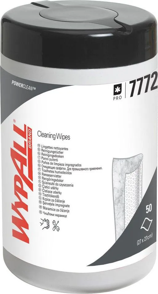 Lavete industriale preumezite Kimberly-Clark Wypall, verzi, 50 portii/set