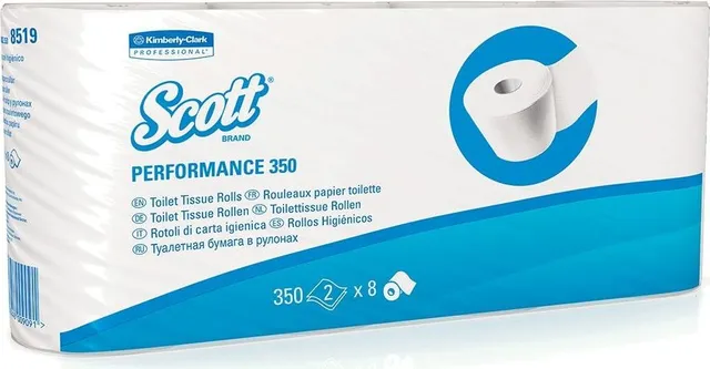 Hartie igienica Kimberly-Clark Scott, 2 straturi, 8 role/pachet