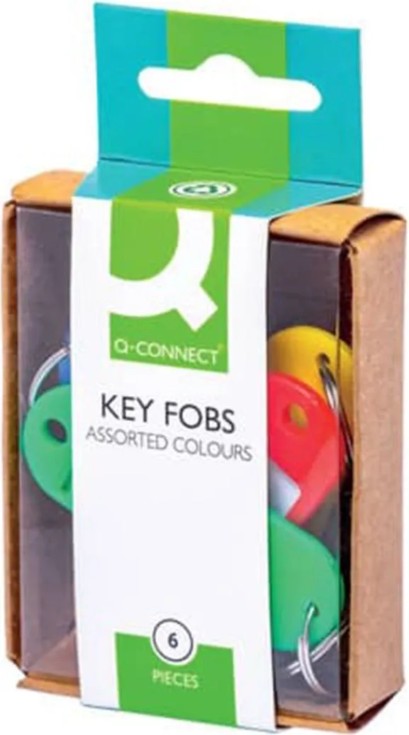 Suport eticheta pentru chei Q-CONNECT, 6 bucati/set