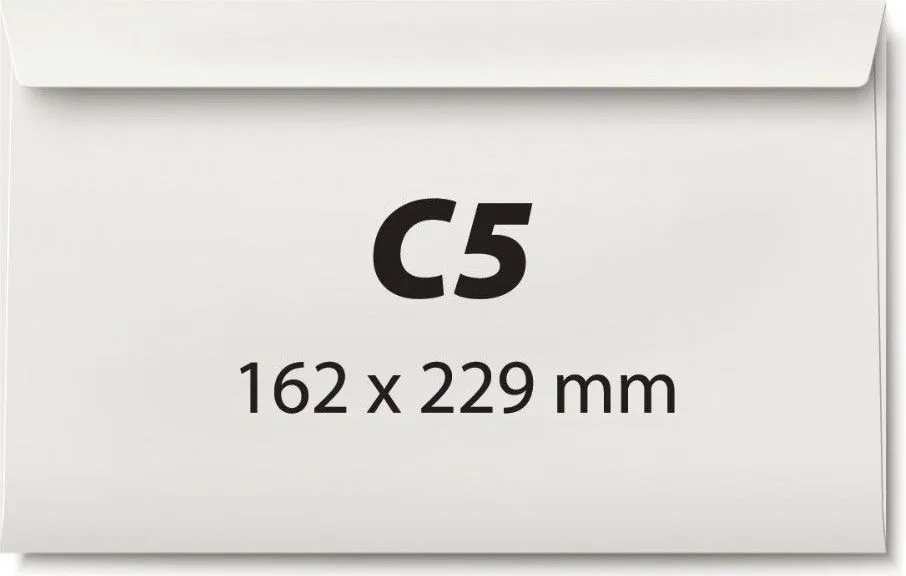 Plic C5, 162 x 229 mm, alb, autoadeziv, 70 g/mp, 500 bucati/cutie
