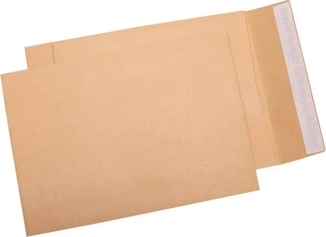 Plic B4 cu burduf, 250x353x50 mm, kraft siliconic 250 bucati/cutie