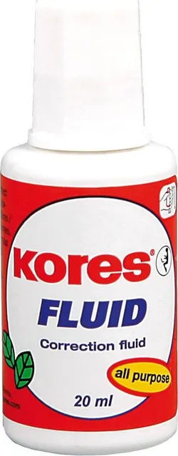 Fluid corector Kores, aplicator cu pensula, 20 ml