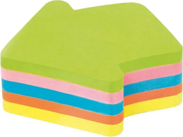 Notite adezive, Kores, sageata, 250 file, multicolor