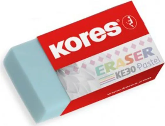 Radiera Kores pastel KE-30, 40 x 21 x 10 mm