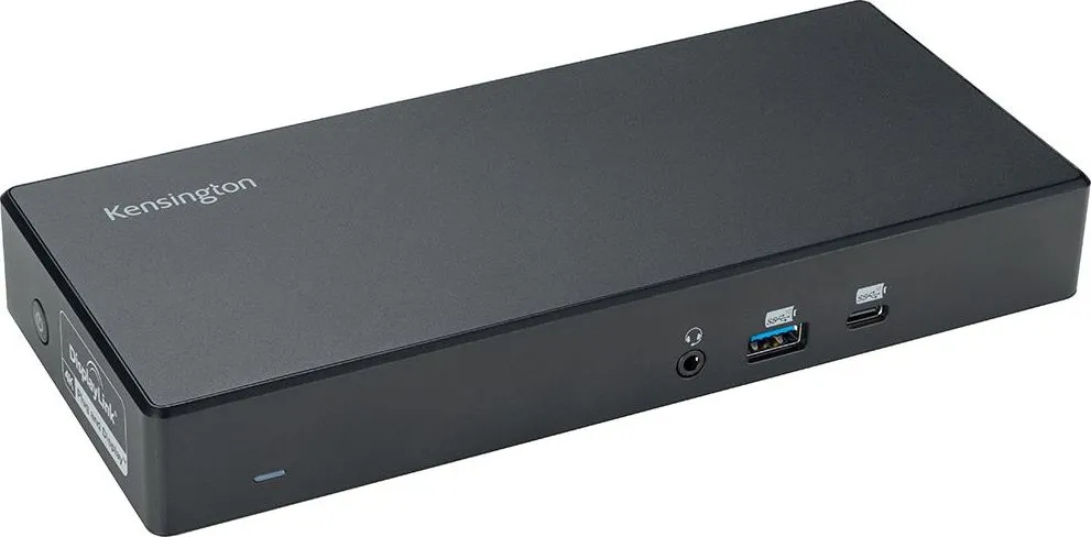 Docking Station Kensington SD4781P EQ, material partial reciclat, conexiune duala USB-C & USB-A, 100W, negru