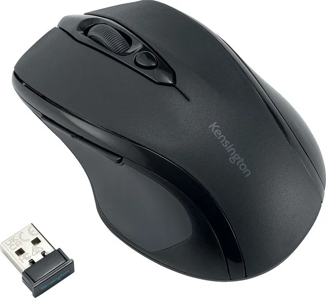 Mouse Kensington EQ MY310, conexiune wireless, dimensiune medie, plastic partial reciclat, negru