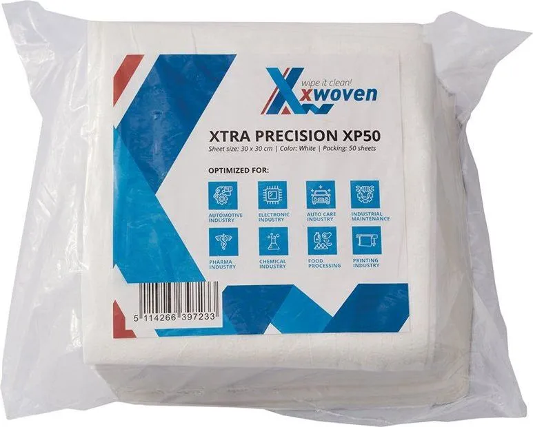 Lavete industriale, Xwoven, Xtra Precision, XP50, 30x40cm, 50 portii/pachet
