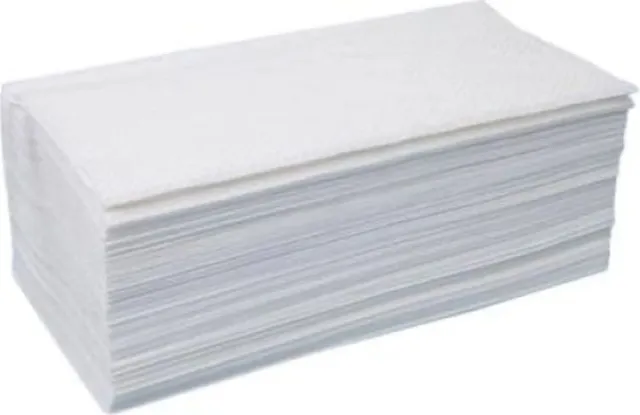 Prosoape pliate V albe, 2 straturi, 24x22 cm, 150 portii