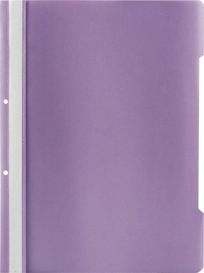 Dosar cu sina si 2 perforatii Noki, lila, 50 bucati/set
