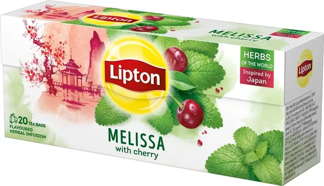 Ceai Lipton, Herbal Melissa Cirese, 20 plicuri/cutie