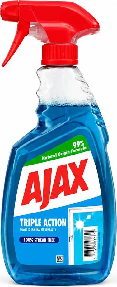 Spray pentru geamuri Ajax Triple Action, 500 ml