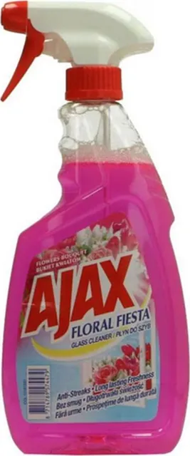 Detergent geamuri Ajax Floral Fiesta cu pistol, 500 ml