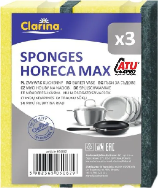 Bureti vase cu canelura Horeca Max, 3 bucati/set