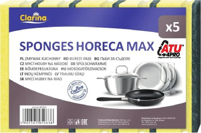 Bureti vase cu canelura Horeca Max, 5 bucati/set