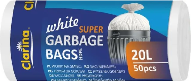Saci menaj HDPE, 20L, 7 microni, 50 bucati/rola