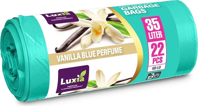 Saci menaj cu urechi HDLD, 35 litri, 22 bucati/rola, aroma vanilla blue