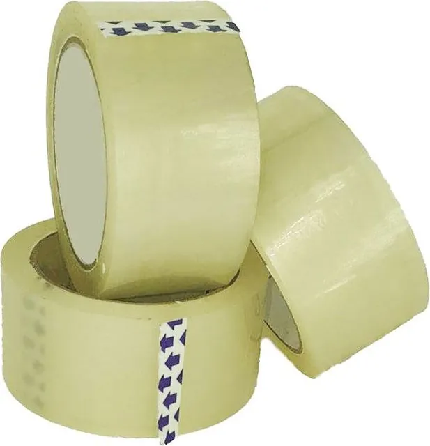 Banda adeziva fara sunet acrilica transparenta, 48mmx60m
