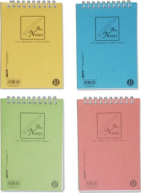 Blocnotes Pigna, A7, matematica, 50 file