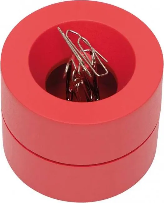 Dispenser agrafe MAUL, din plastic reciclat, rosu