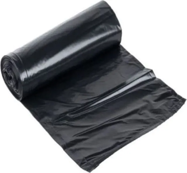 Saci menaj Strong LDPE, negru, 60x70cm, 60L, 25 microni, 10 bucati/rola