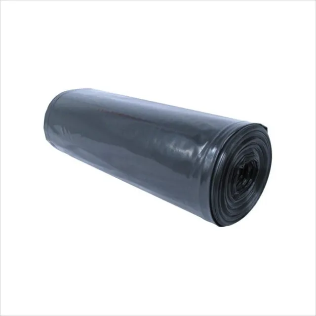 Saci menaj LDPE negri, 70x110 cm, 120L, 14 microni, 10 bucati/rola