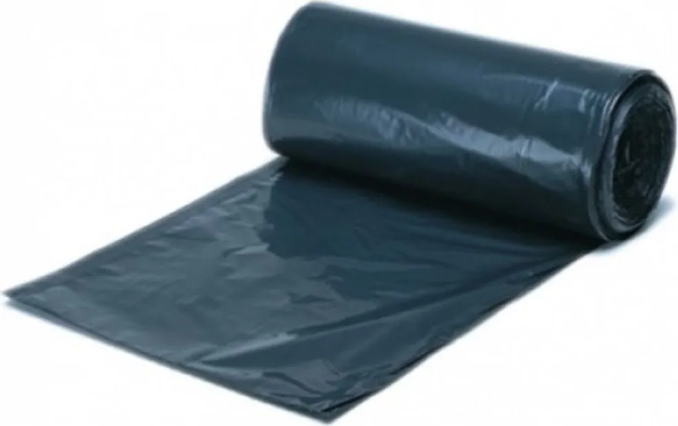 Saci menaj LDPE, negri, 70x110 cm, 120 litri, 23 microni, 10 bucati/rola