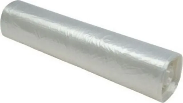 Saci menaj LDPE transparenti, 110x125 cm, 240L, 32 microni, 10 bucati/rola