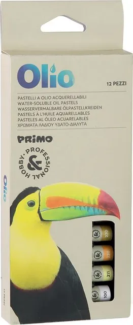 Tempera pe baza de ulei Morocolor Primo, cutie 12 culori