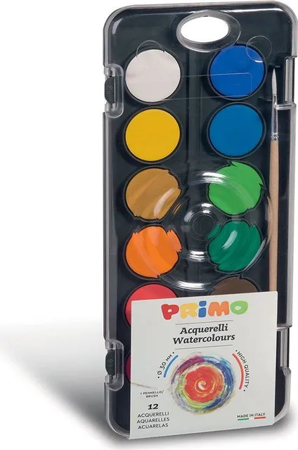 Acuarele Morocolor Primo, 12 culori