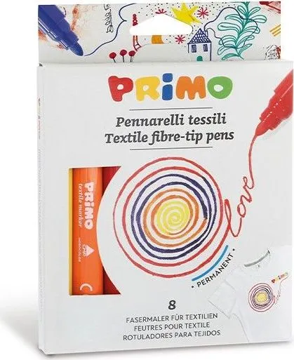 Markere textile pentru copii Morocolor Primo, 8 bucati
